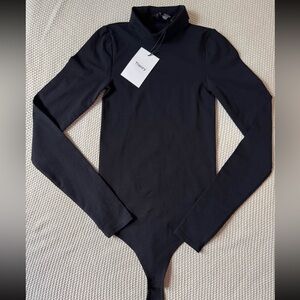 Theory Midnight Black Turtleneck Top